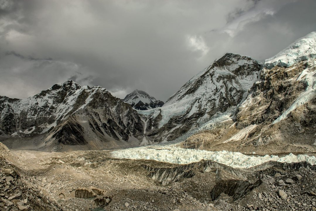 A panoramic view of Everest Base Camp