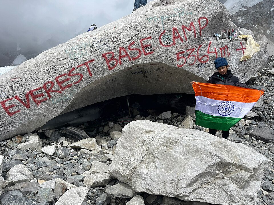 Mount Everest Base Camp sits at 5364 meters above sea level